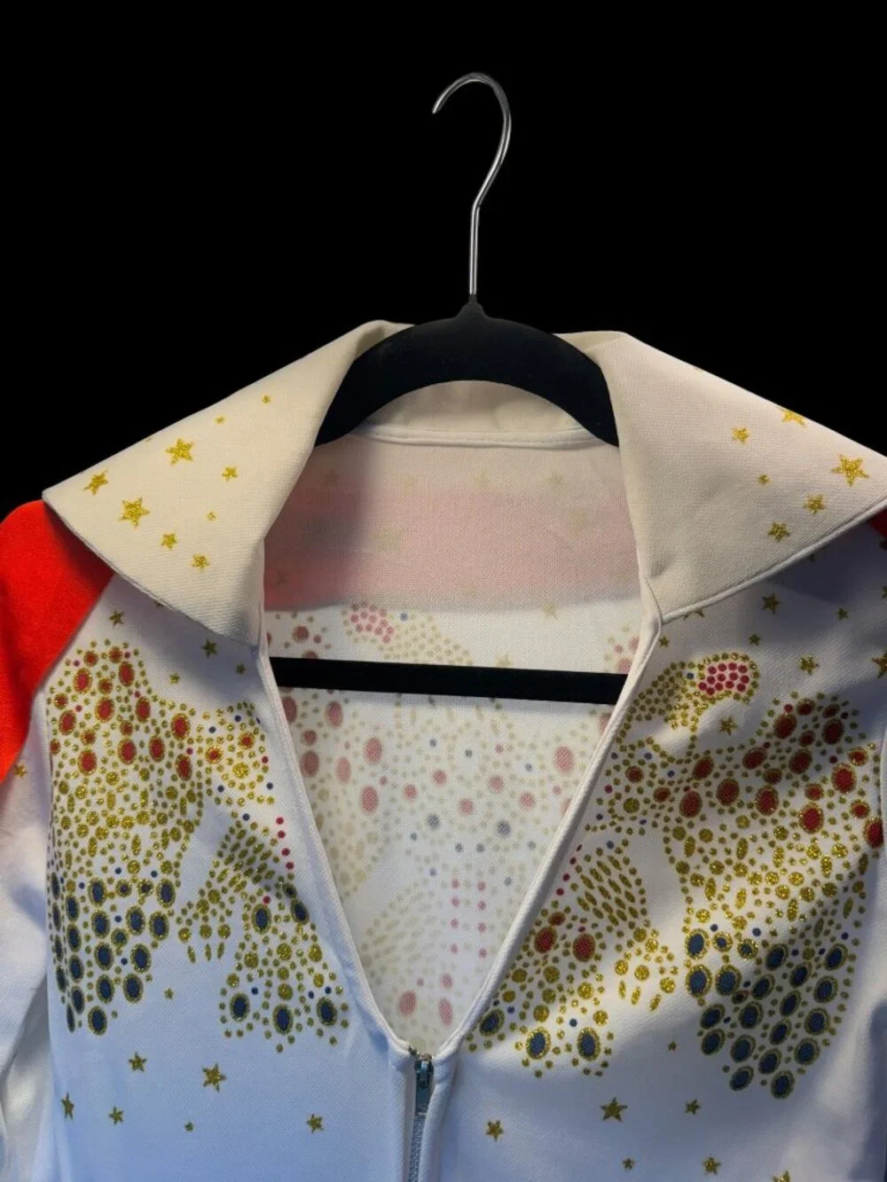 Elvis Halloween Costume With Red Scarf & Gold Star Details Medium By Rubies Jump